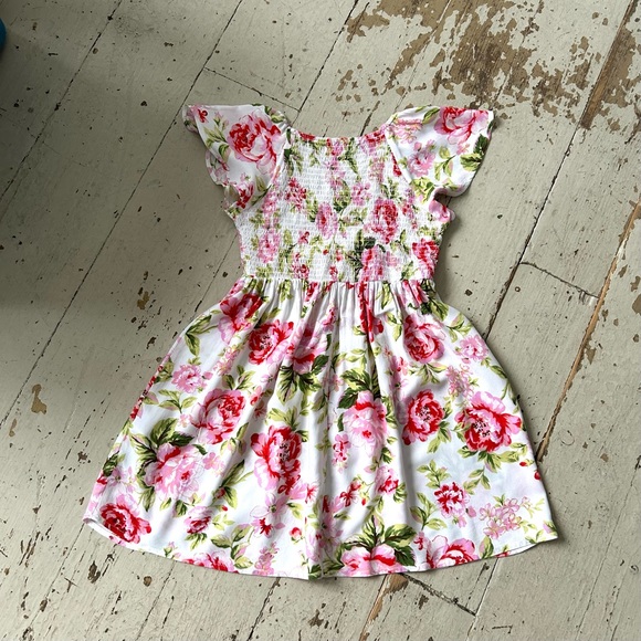 Jolie & Joy Floral Print Flutter Sleeves Party Dress - Picture 5 of 14